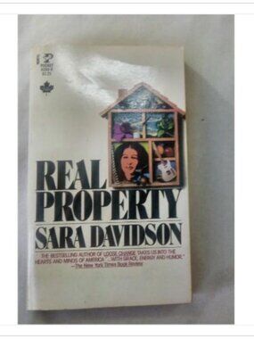 Real Property Sara Davidson 1981 First Edition Paperback Book Vintage Novel